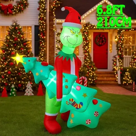 Inflatable Grinch Decoration