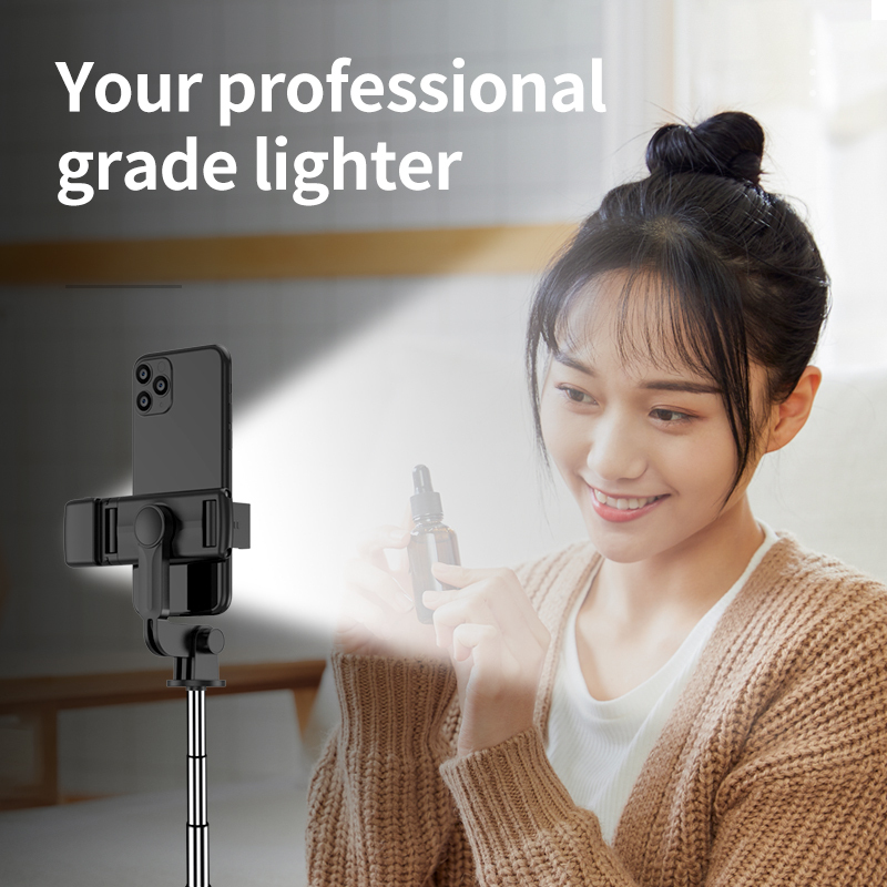 Bluetooth Selfie Stick Tripod with LED Light 4