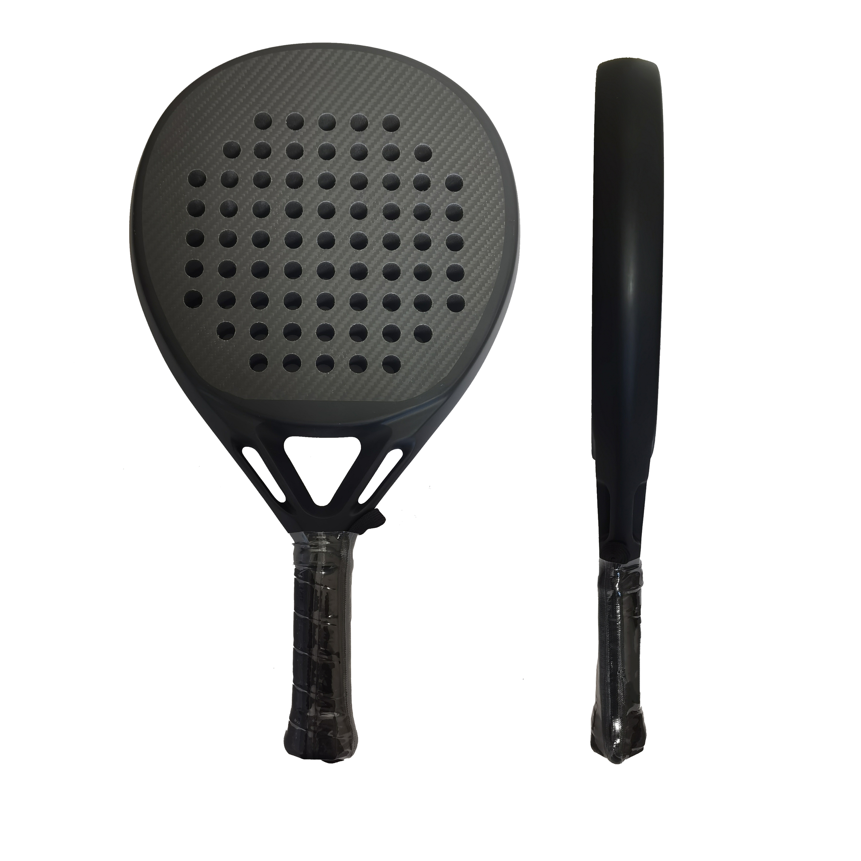 Professional 12K Carbon Weave Padel Racket Matte Black