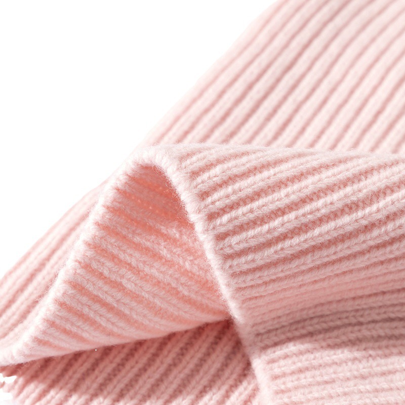 Ribbed Merino Wool Knit Beanie 4