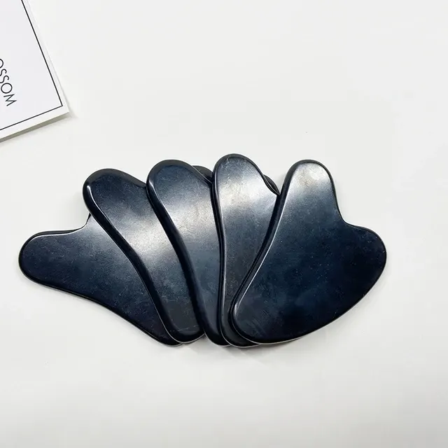 White Jade Guasha Facial Massage Roller Gua Sha 4