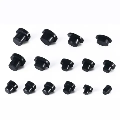 threaded silicone plug