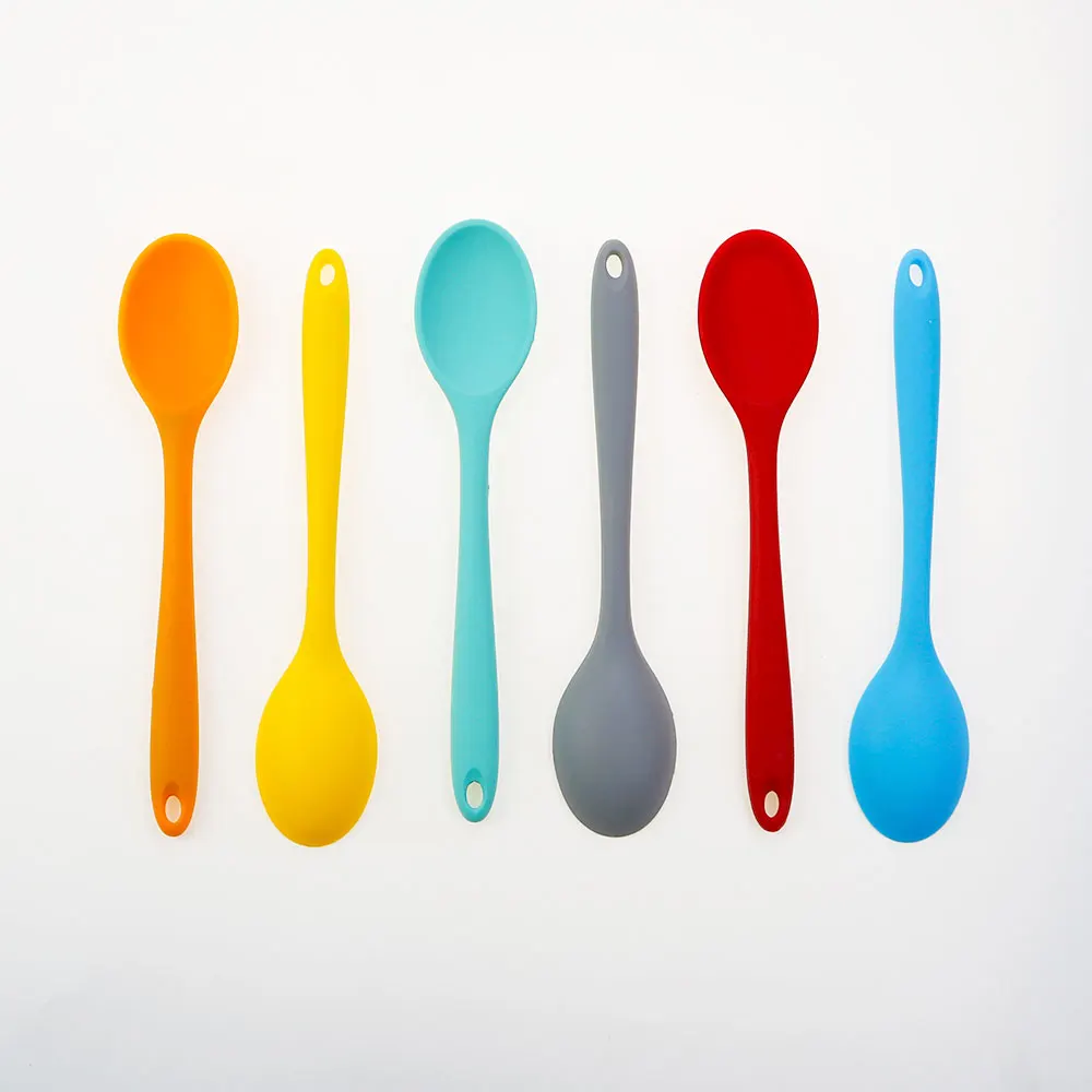 Silicone World Silikonlöffel Mischlöffel Suppenlöffel Küchenlöffel Kochutensilien Küchenwerkzeug 3
