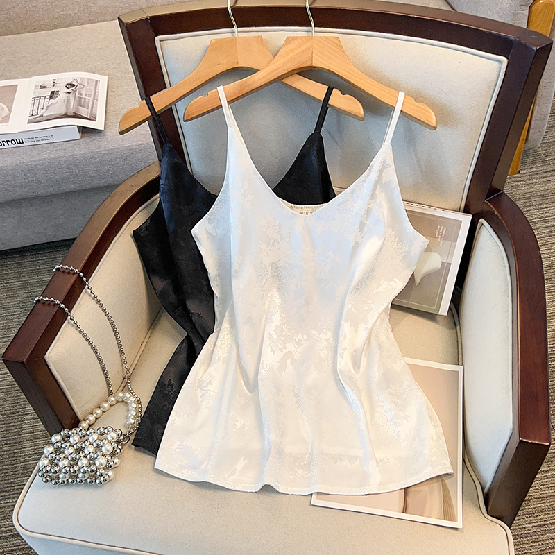 Plus Size Satin Sleeveless Top