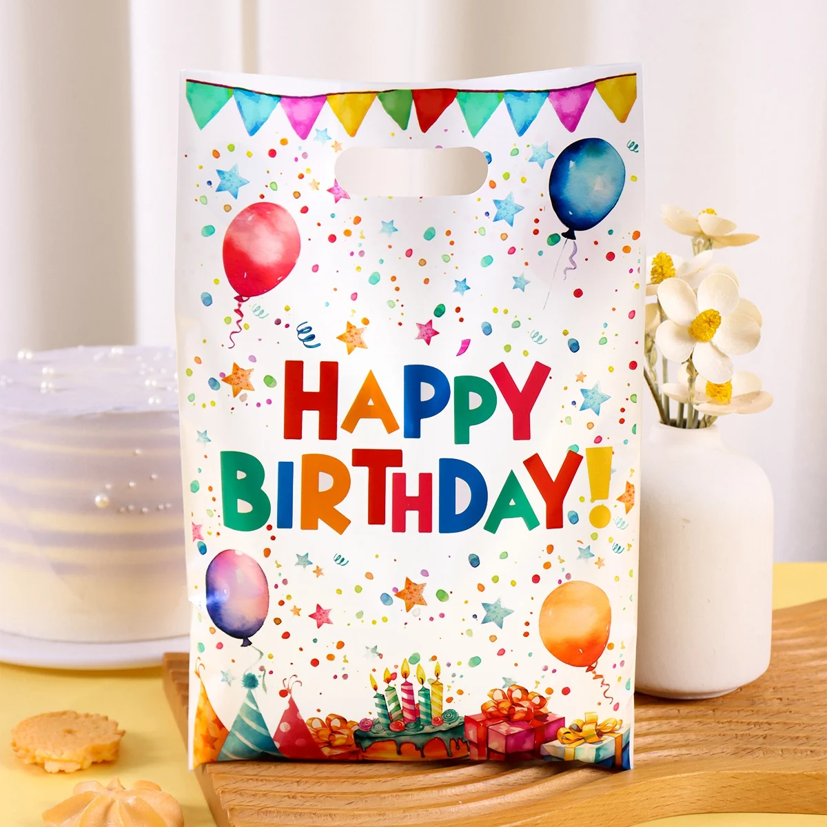 10 20 50 Stück Happy Birthday Geschenktüten Bunte 3