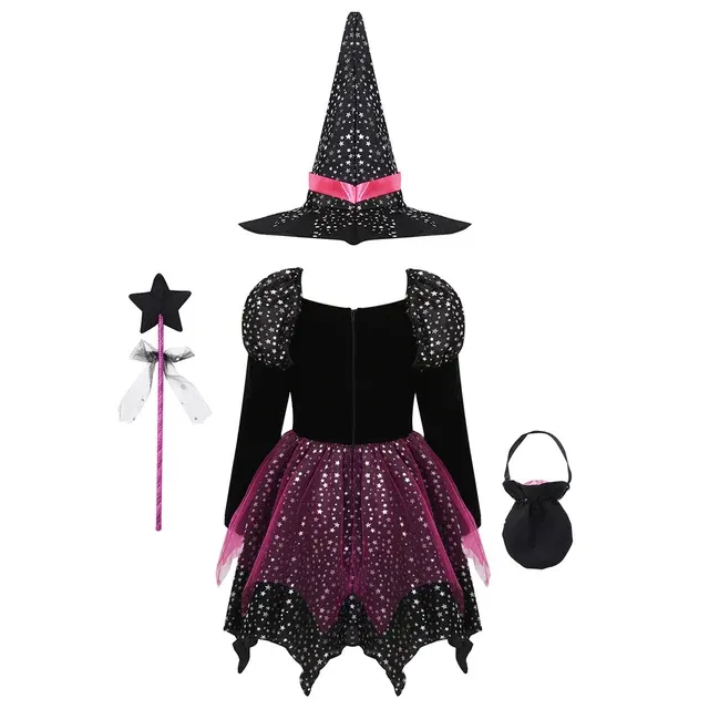 Girls Witch Costume Set 3