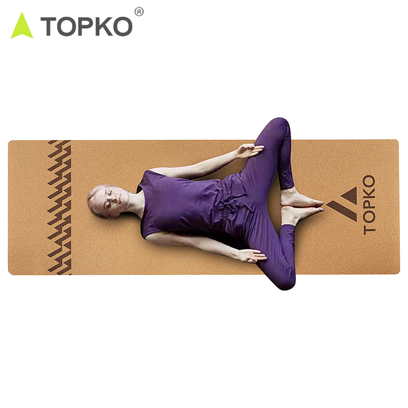Anti-Slip Cork Rubber Yoga Mat 4
