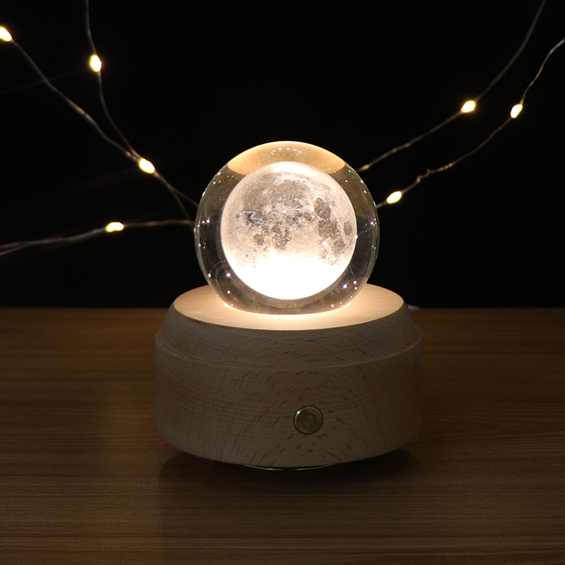 USB Moon Lamp with 3D Crystal Ball 2