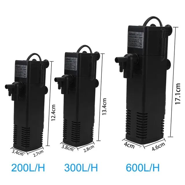 Submersible Turtle Tank Filter Pump EU 2