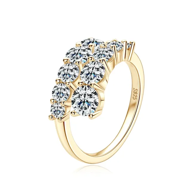 Moissanite Wedding Band 2