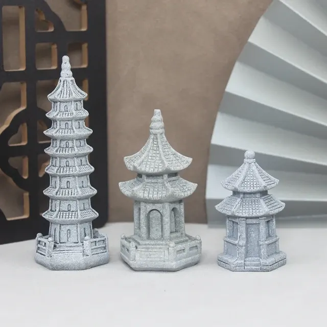 Miniature Sandstone Pagoda 3