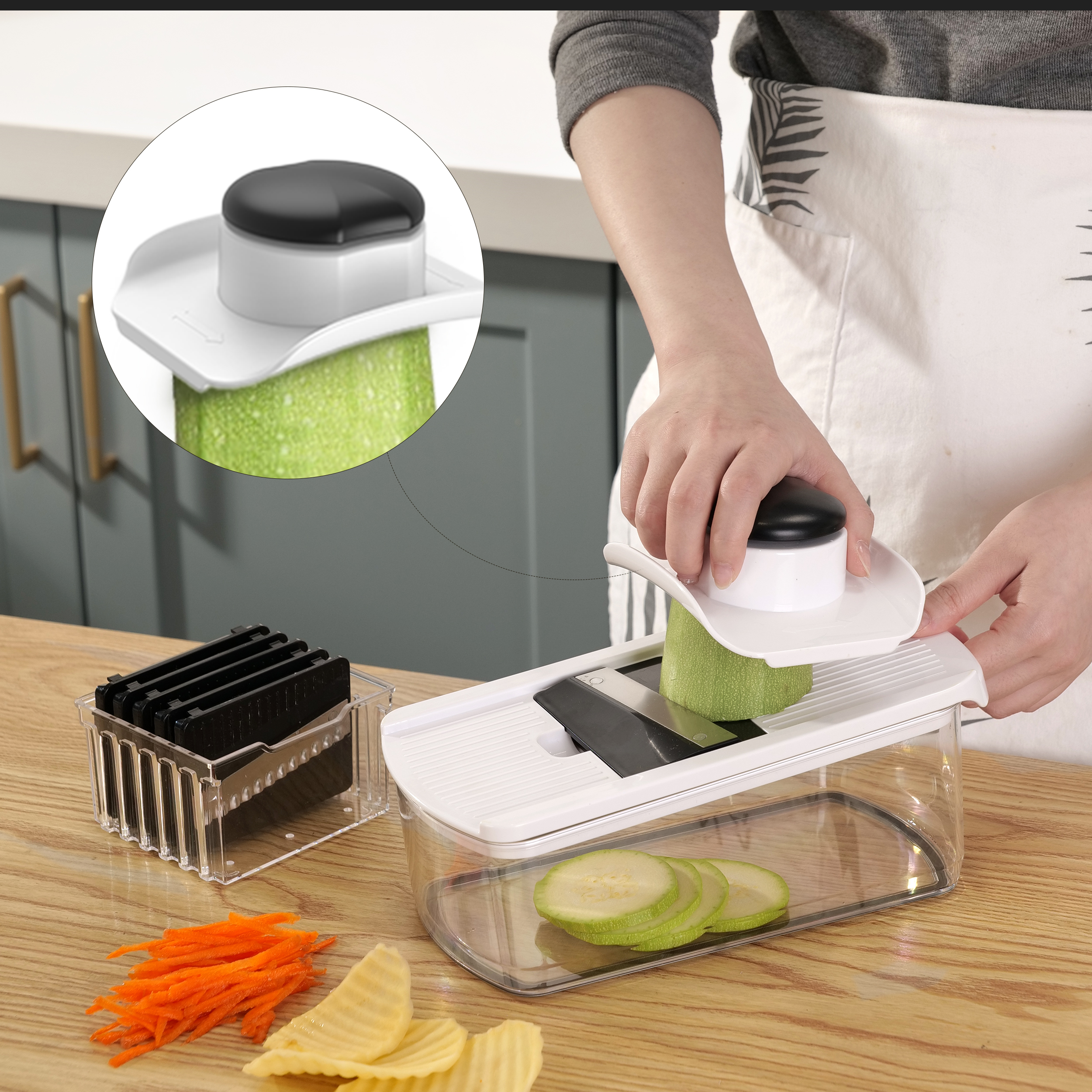 Multifunctional Eco-Friendly Plastic Fruit Vegetable Kitchen Gadget Salad 3