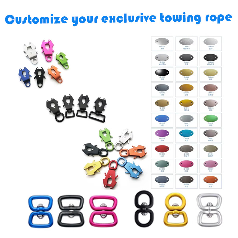 Heavy Duty Dog Leash Adjustable Metal Frog Buckle 3