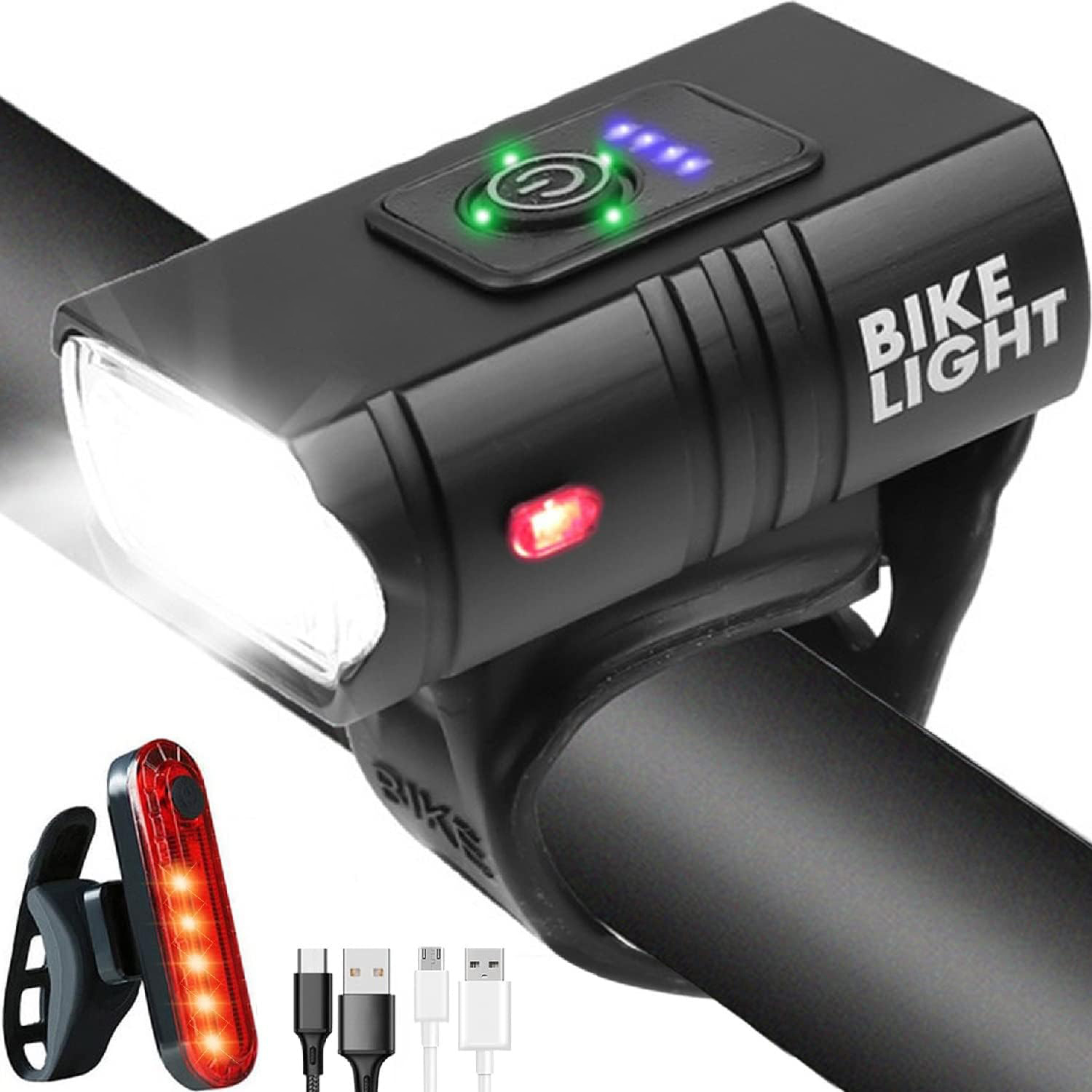 1000LM Bicycle Light USB Rechargeable Bike Front With
