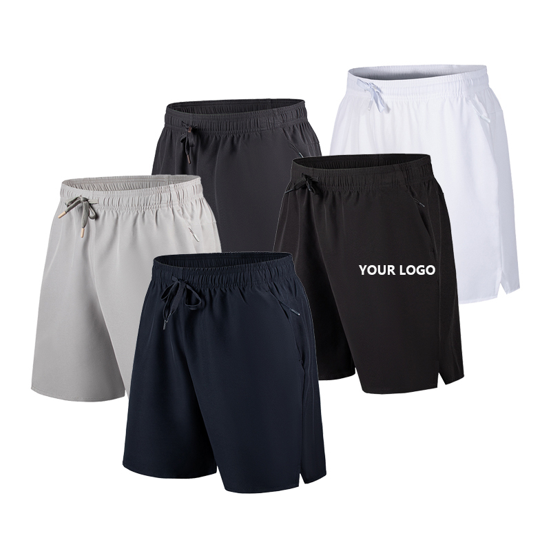 Men 5 Inch Inseam Shorts Solid Color Dry