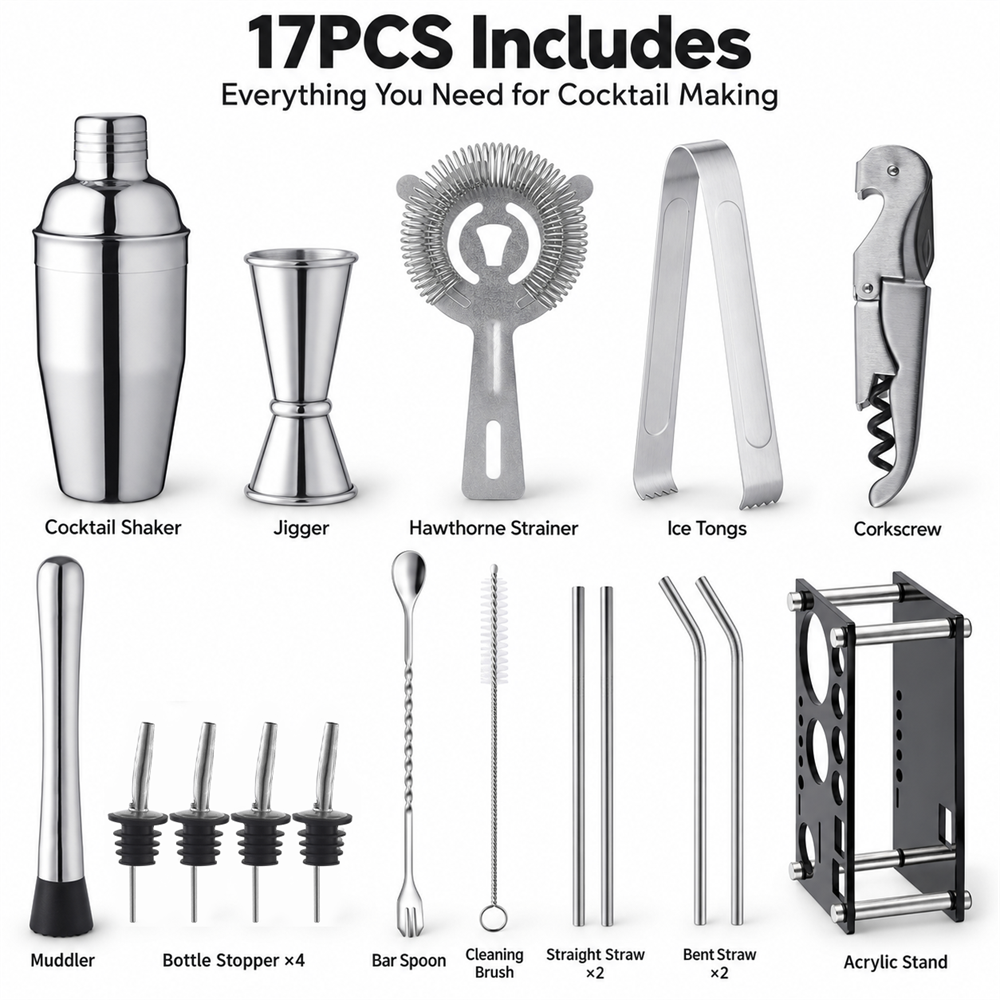 Bartender Kit with Acrylic Stand 700ml 2
