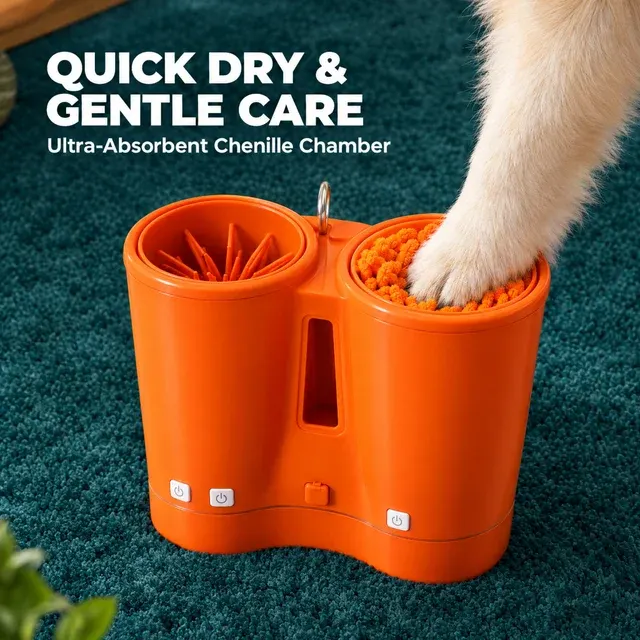 2-in-1 Electric Pet Paw Washer Cup Deep Cleaning 2