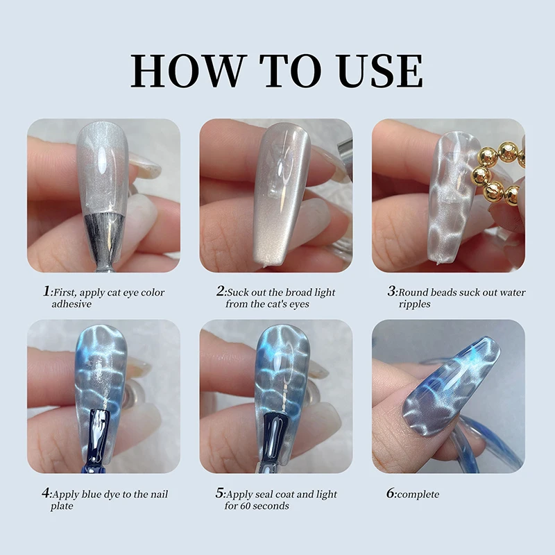 Cat Eye Magnetic Beads for Water Ripple 4