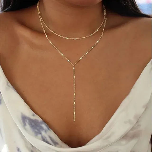 Layered Chain Necklace 4