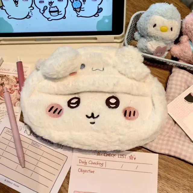 Large Plush Pencil Case Chiikawa Usagi Hachiware 4