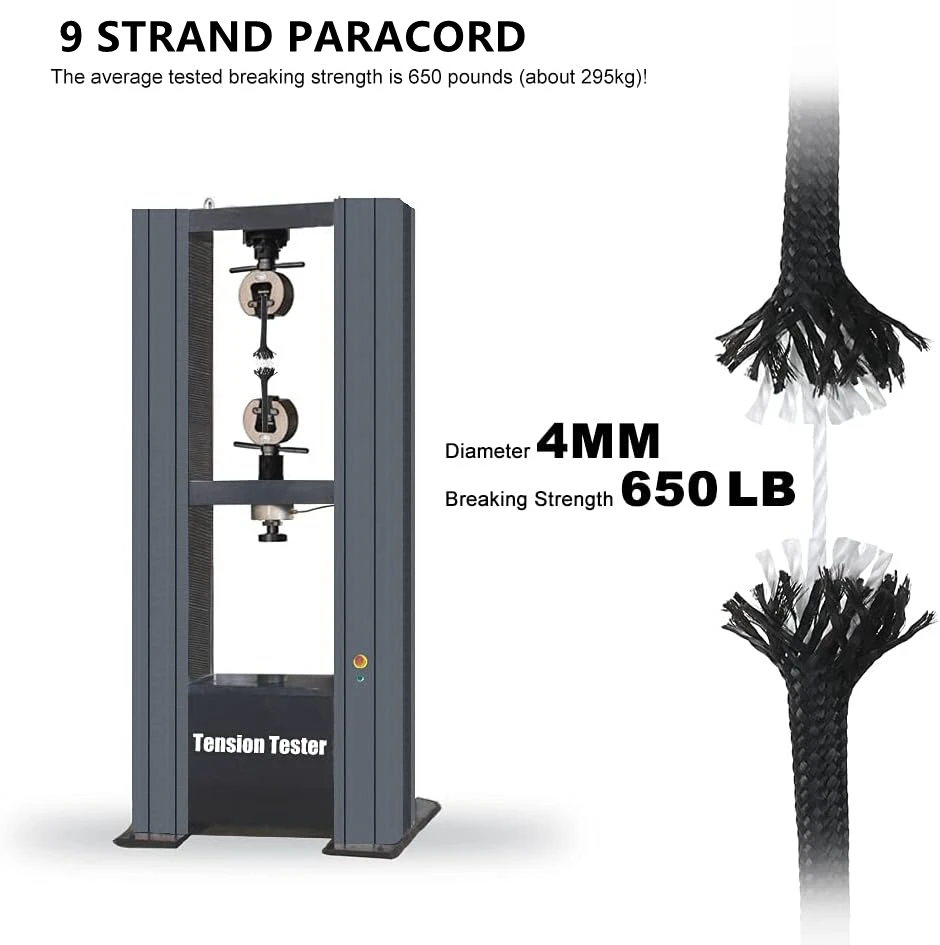 650-lb Paracord Survival Rope, 4 mm 4