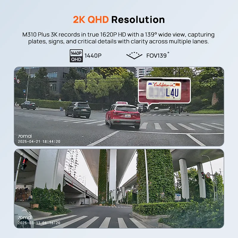 2K Car Dash Cam with Night Vision 2