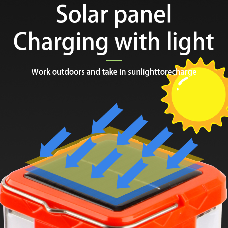 Solar LED Camping Lantern with Tent Lamp 3