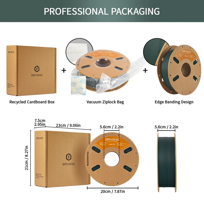 Matte 1kg PLA 3D Printing Filament 4