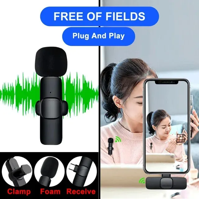 Wireless Lavalier Microphone with Noise Reduction 3