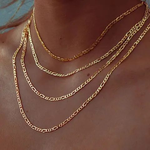 Plain Chain Folding Minimalist Stainless Steel Exquisite Single