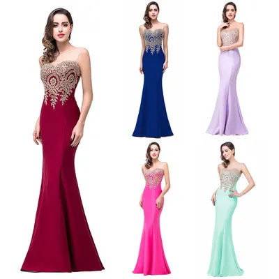 Europe Dress Sexy Back Hollow Applique Package hip