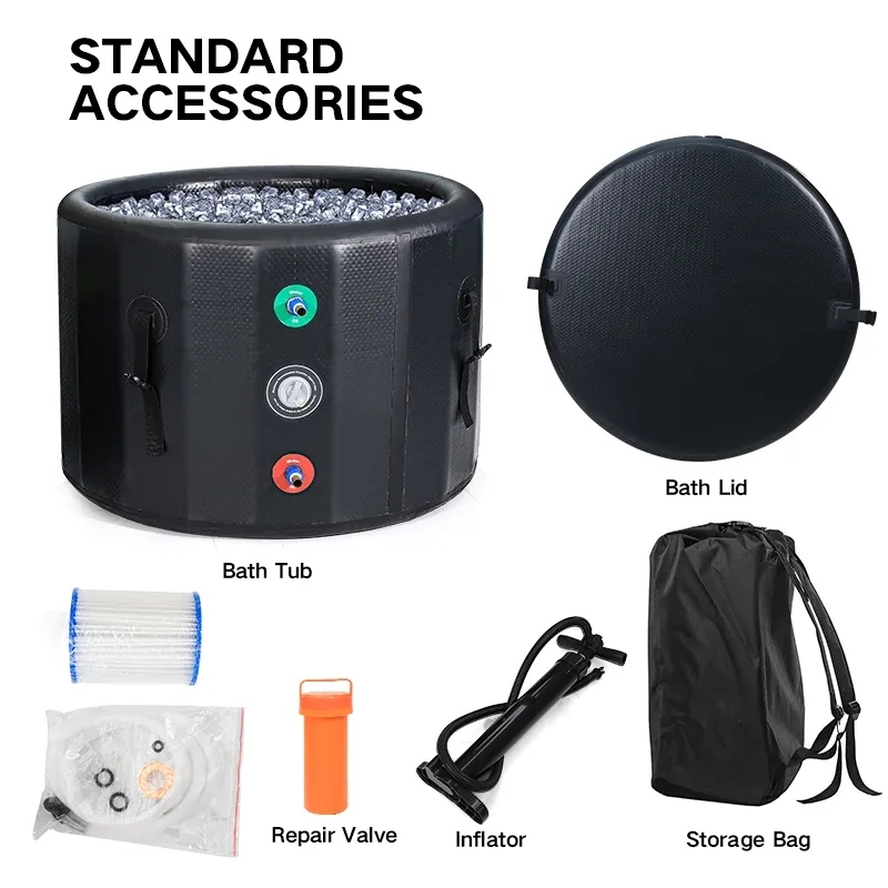 Commercial Ice Bath Tub With Chiller and Filter 2