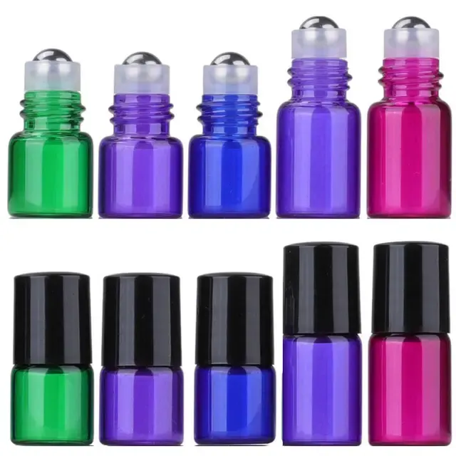 Colored Glass Roll-On Bottle 2