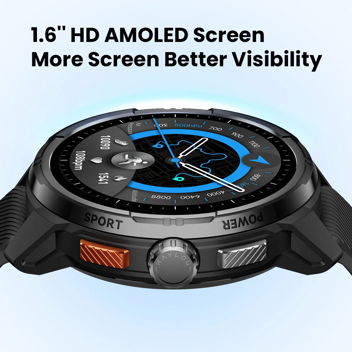 Solar GPS Smartwatch with AMOLED Display 3