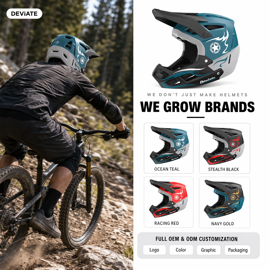 CE EN1078 & CPSC Certified Cool MTB Fullface