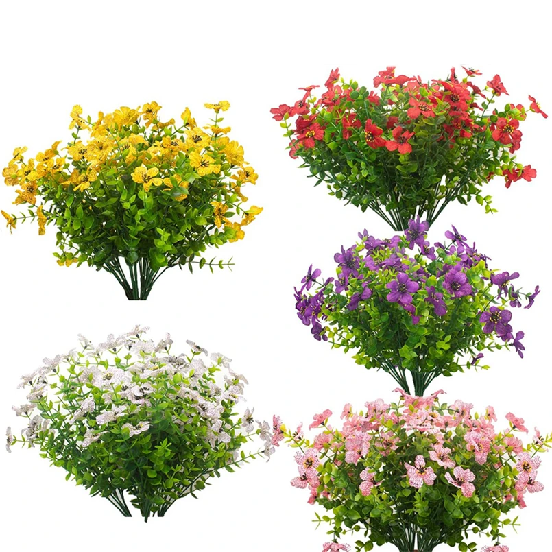 Künstliche Plastik Kirsch Blumen Seide Gänseblümchen Weihnachts Dekoration