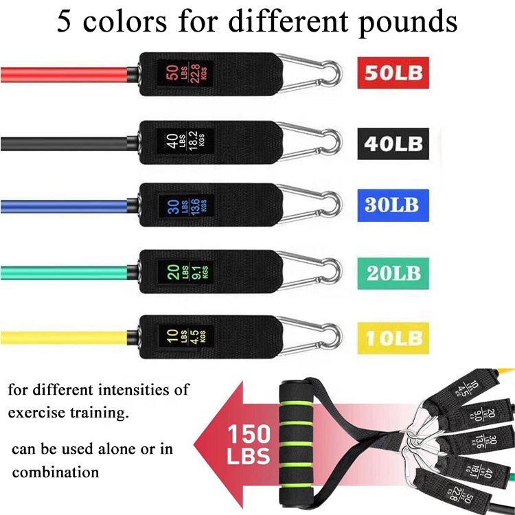 11-teiliges Fitness-Tube-Band-Set 3