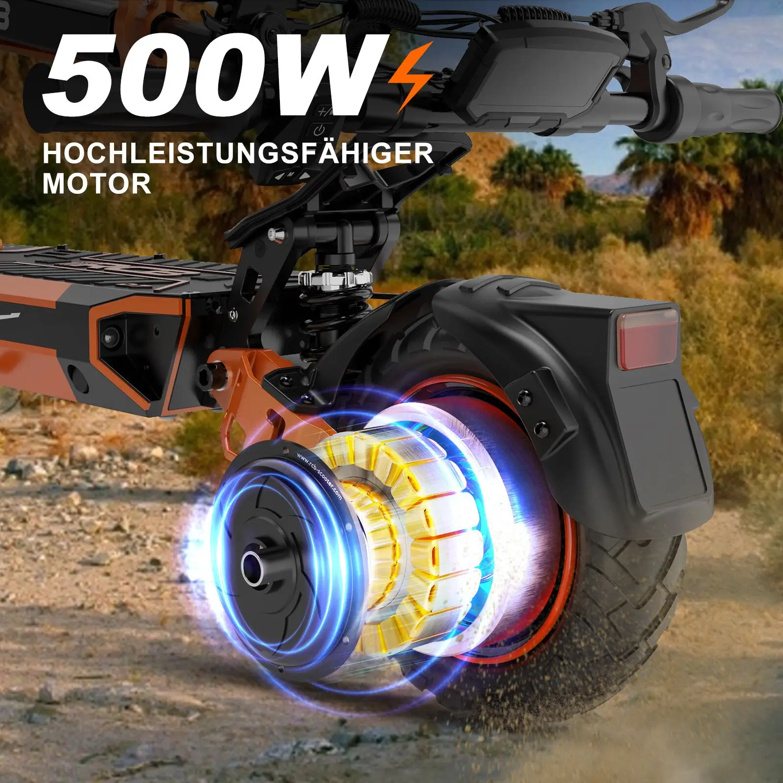 RCB D7 PRO ABE Elektroroller E-Scooter mit Straßenzulassung 4
