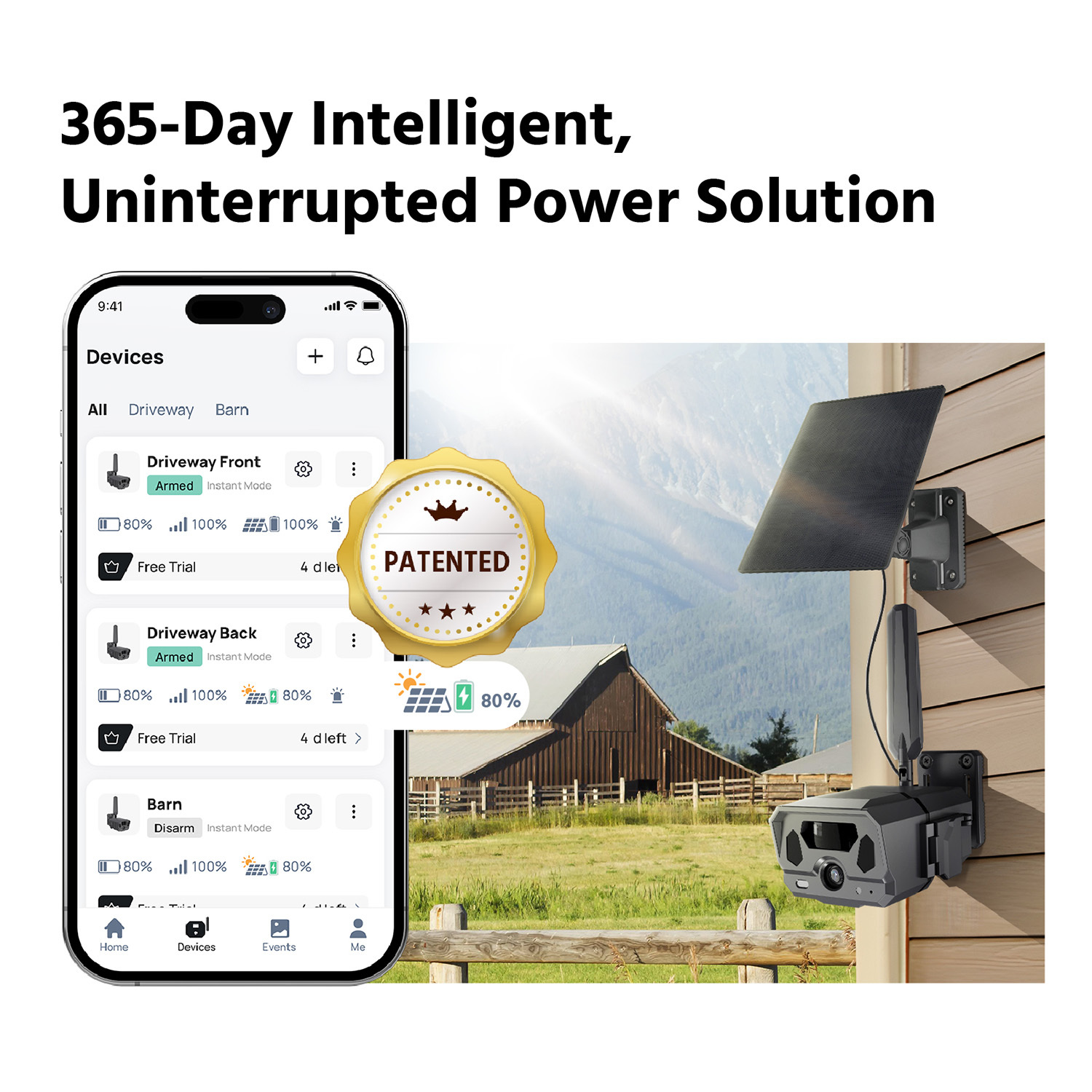 12MP Farmkamera mit 2,7K-Livestream 3