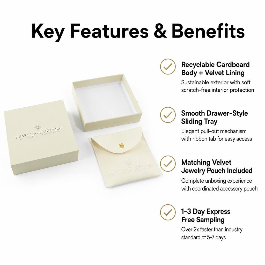 Luxury Grey Board Drawer Necklace Box 4