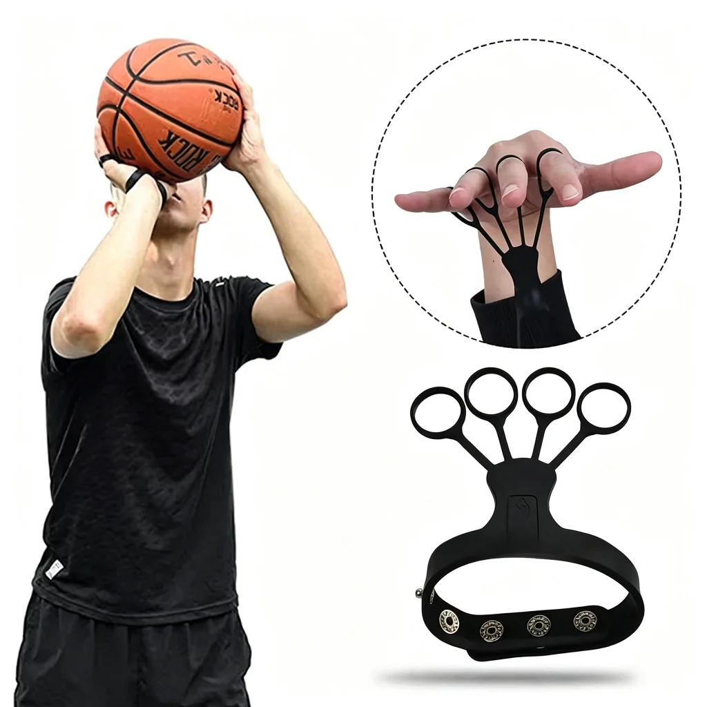 Basketball-Wurfhilfe Flick-Handschuh Silikon-Trainingsausrüstung Wurfkorrektur Verbesserung der Wurfhaltung Handgriff