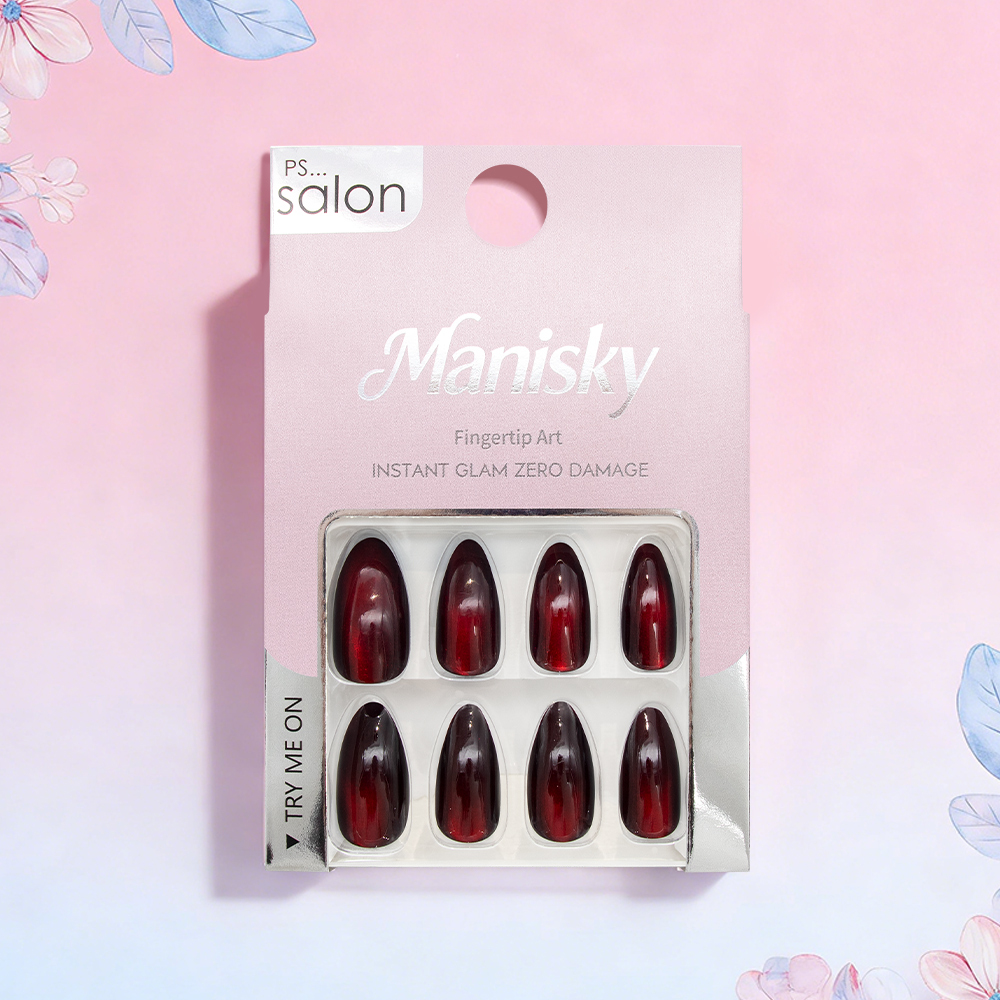 Reusable ABS French Almond Press-On Nails