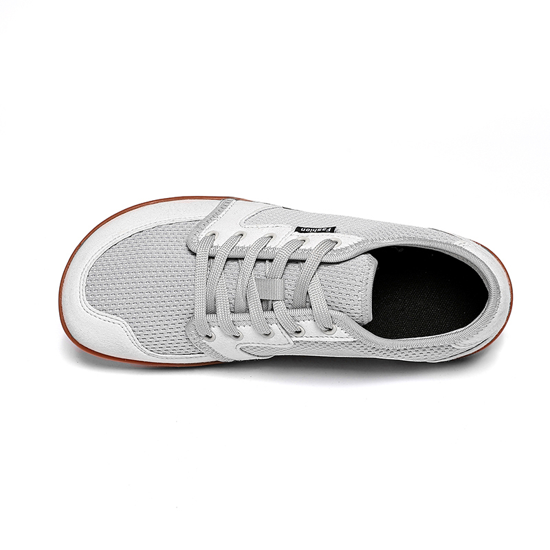 Couple's Wide Toe Shoes Lace Up Knit Barefoot