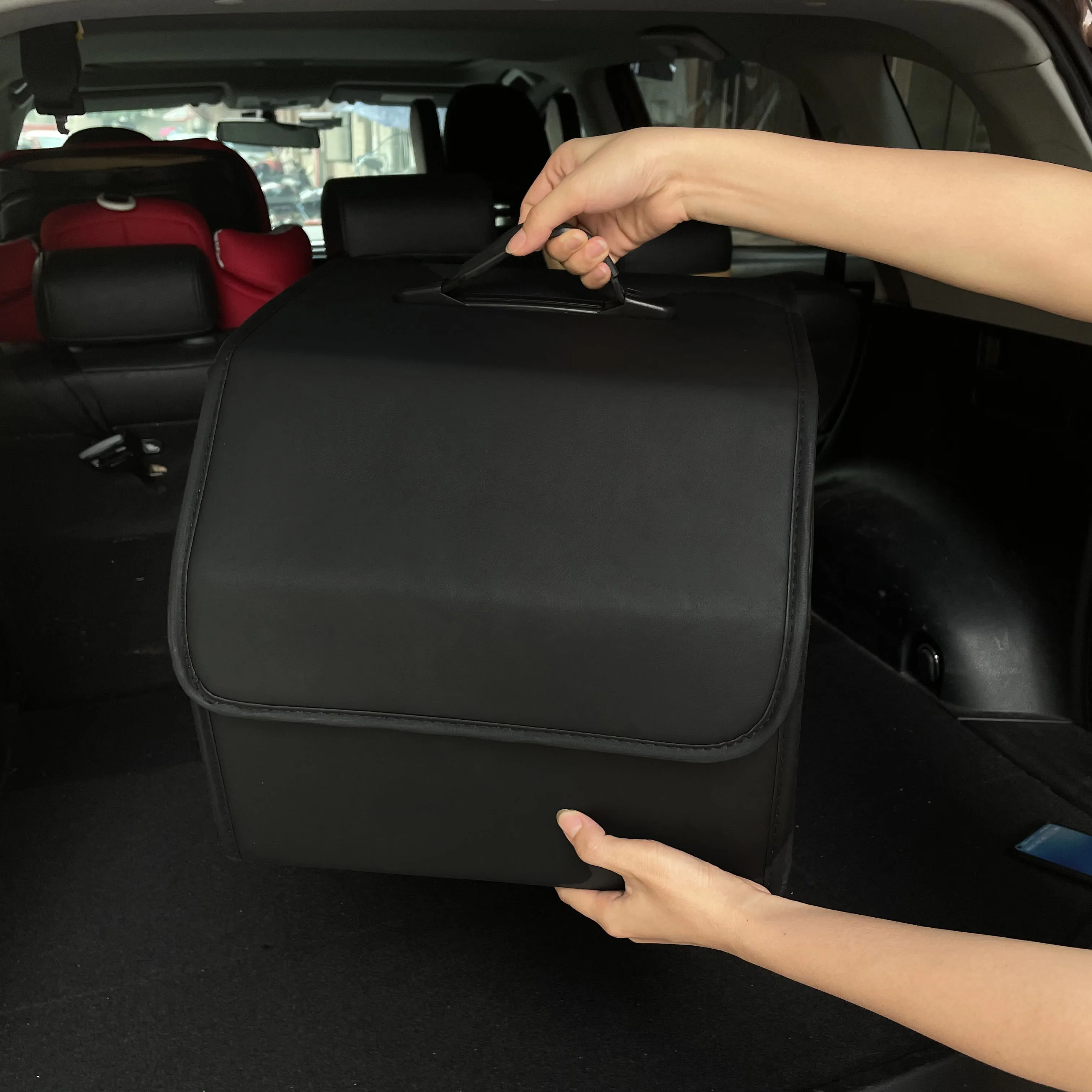 Foldable PU Leather Trunk Organizer 4