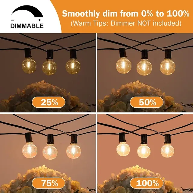 LED Globe String Lights for Outdoor 3