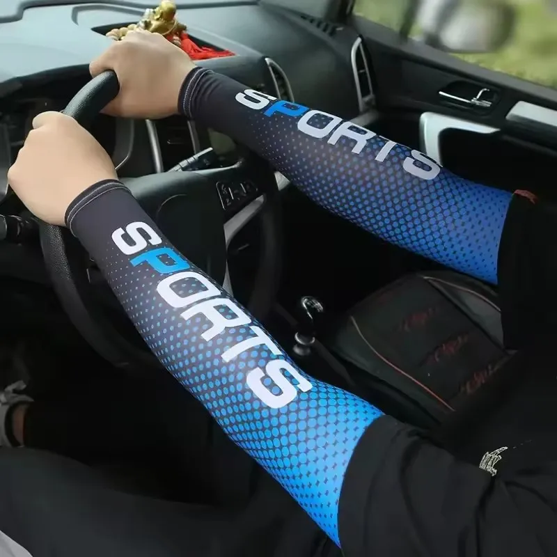 2er-Set Eisseiden-Handschuhe mit UV-Schutz Lange Armstulpen Handprotektoren für 2
