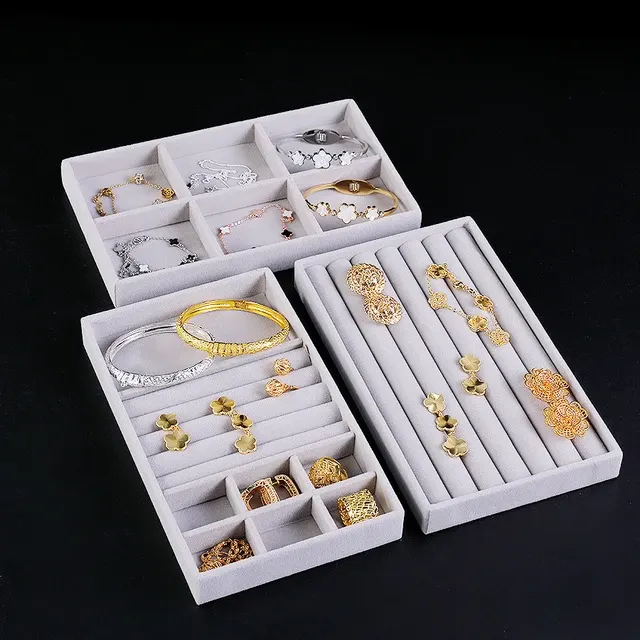 Velvet Jewelry Box Set 4
