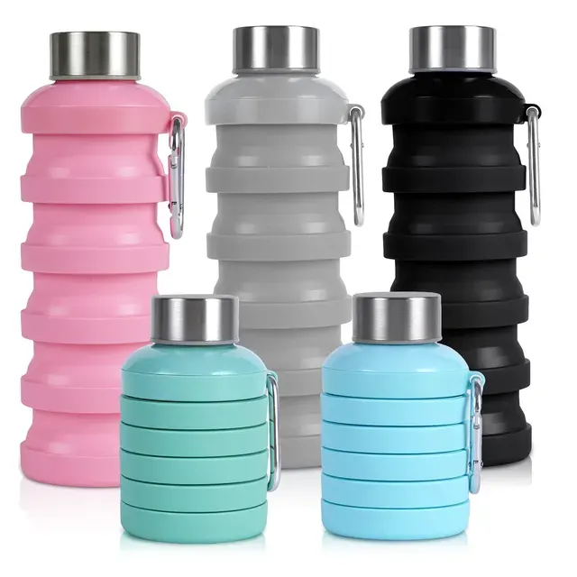 Bpa Free Reusable 500ml Eco-Friendly Portable Silicone Sports 2