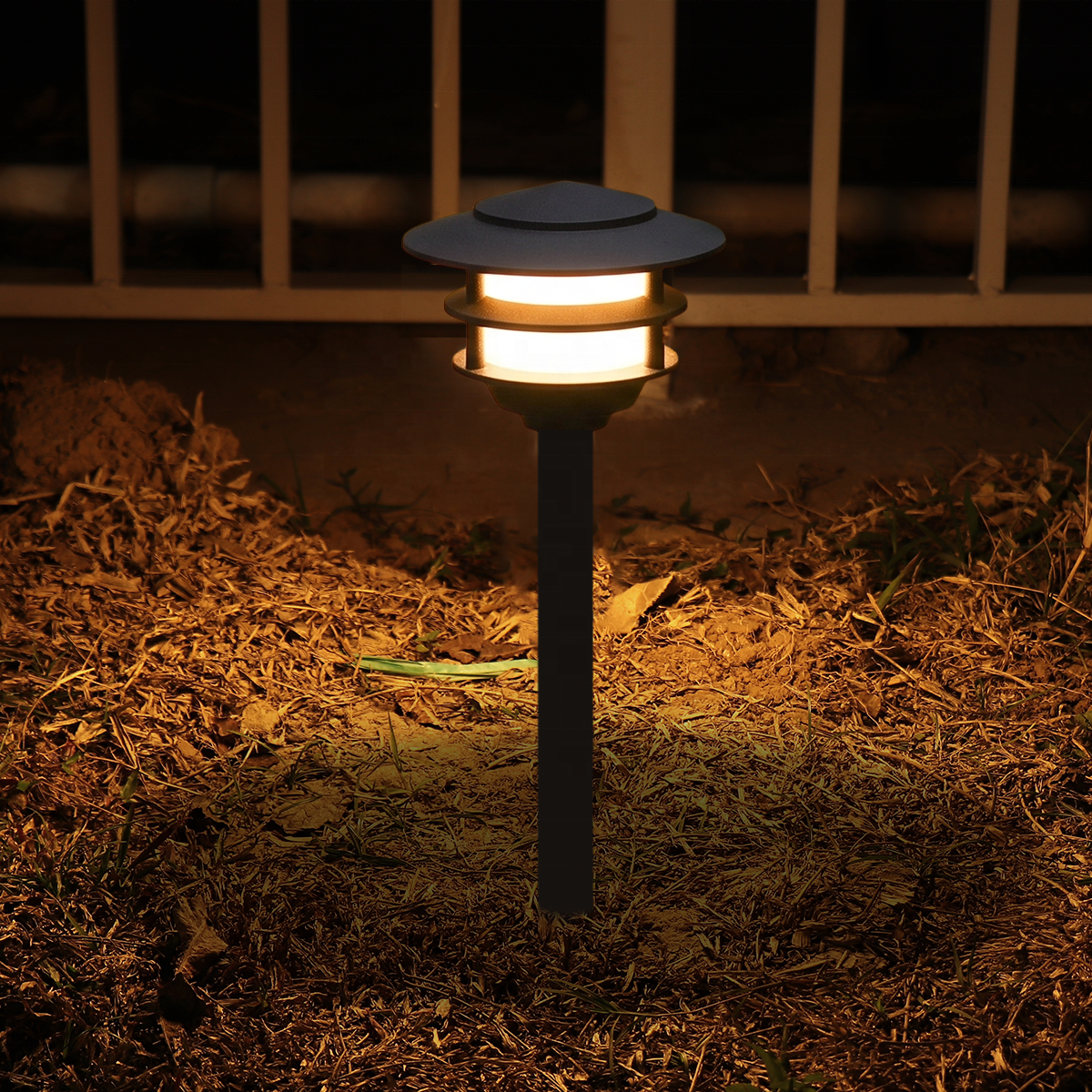 12V Pagoden-Wegleuchten für Garten und Rasen