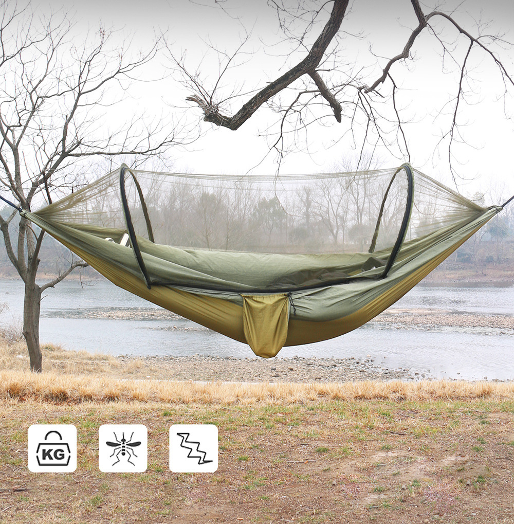 Lightweight Nylon Hammock with Mosquito Net 3